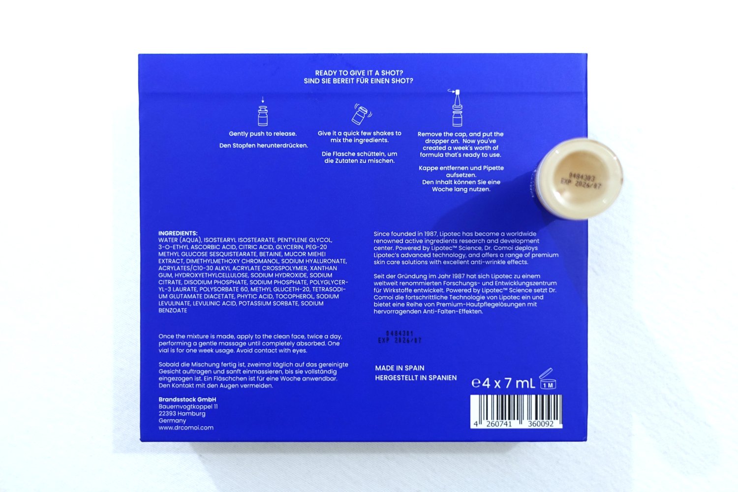 5x Dr. Comoi No. 4 Glowify Serum, Anti-Falten, Festigkeit ✮NEU✮