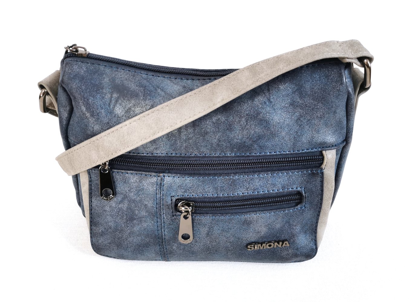 Handtasche | Umhängetasche, Crossbody, blau, beige ✮NEU✮