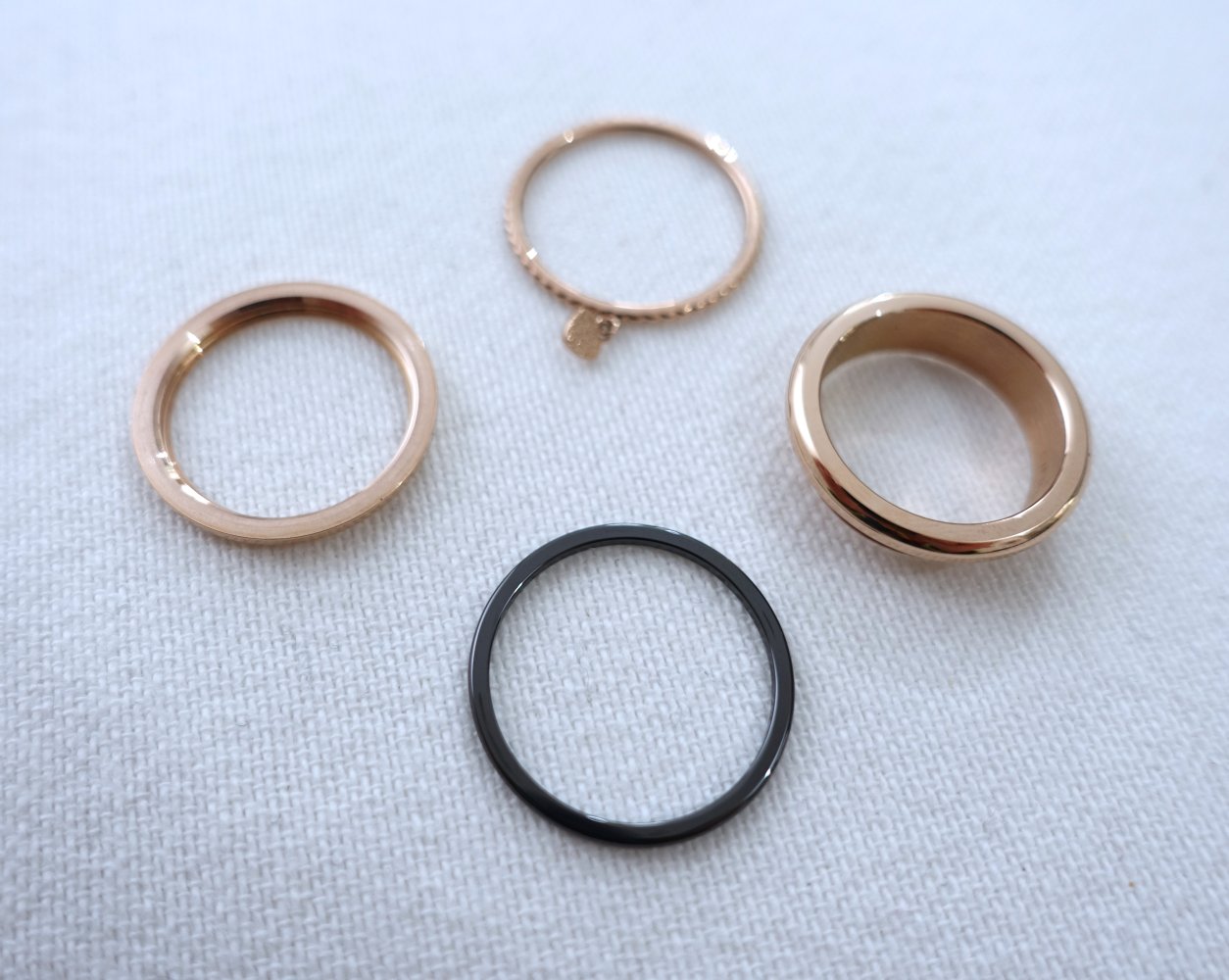 BERING Ring Moselle, Edelstahl, roségold glänzend, Gr. 8 ✮NEU✮