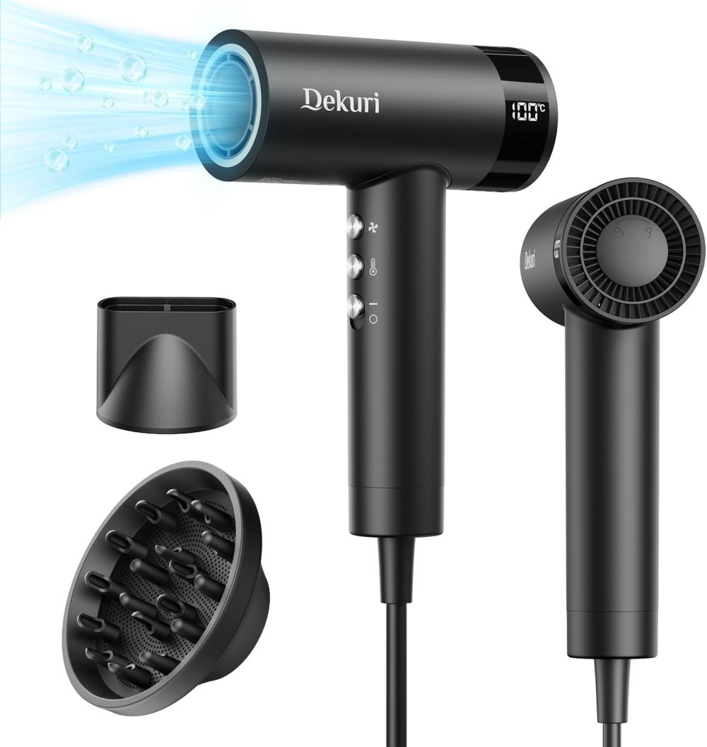 Dekuri Haartrockner | Föhn mit Ionen-Technologie, 1600W ✮NEU✮