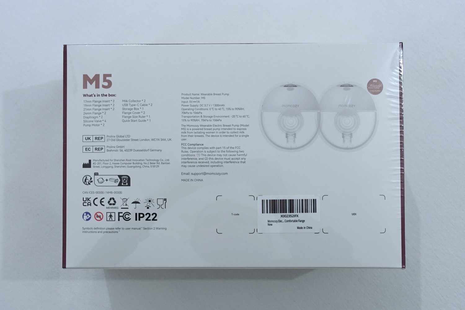 Momcozy M5 Milchpumpe | Doppelmilchpumpe, freihändig ✮NEU✮