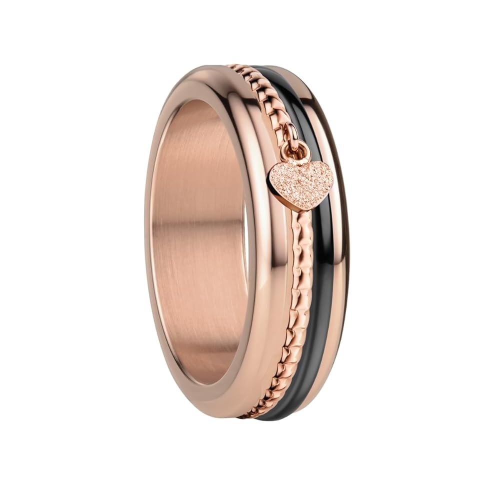 BERING Ring Moselle, Edelstahl, roségold glänzend, Gr. 8 ✮NEU✮