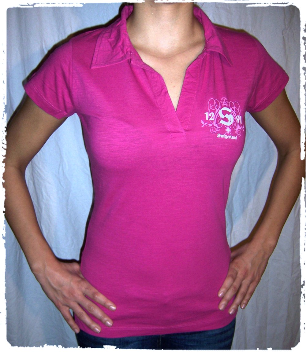 Kustom | Switcher Poloshirt, Bio-Baumwolle, pink, Größe S ✮NEU✮