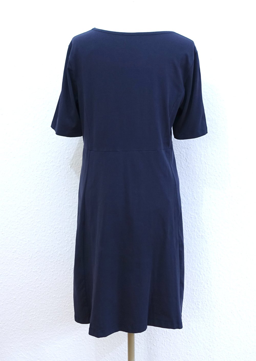 Kleid aus Baumwolle, marineblau, Größe 42/44