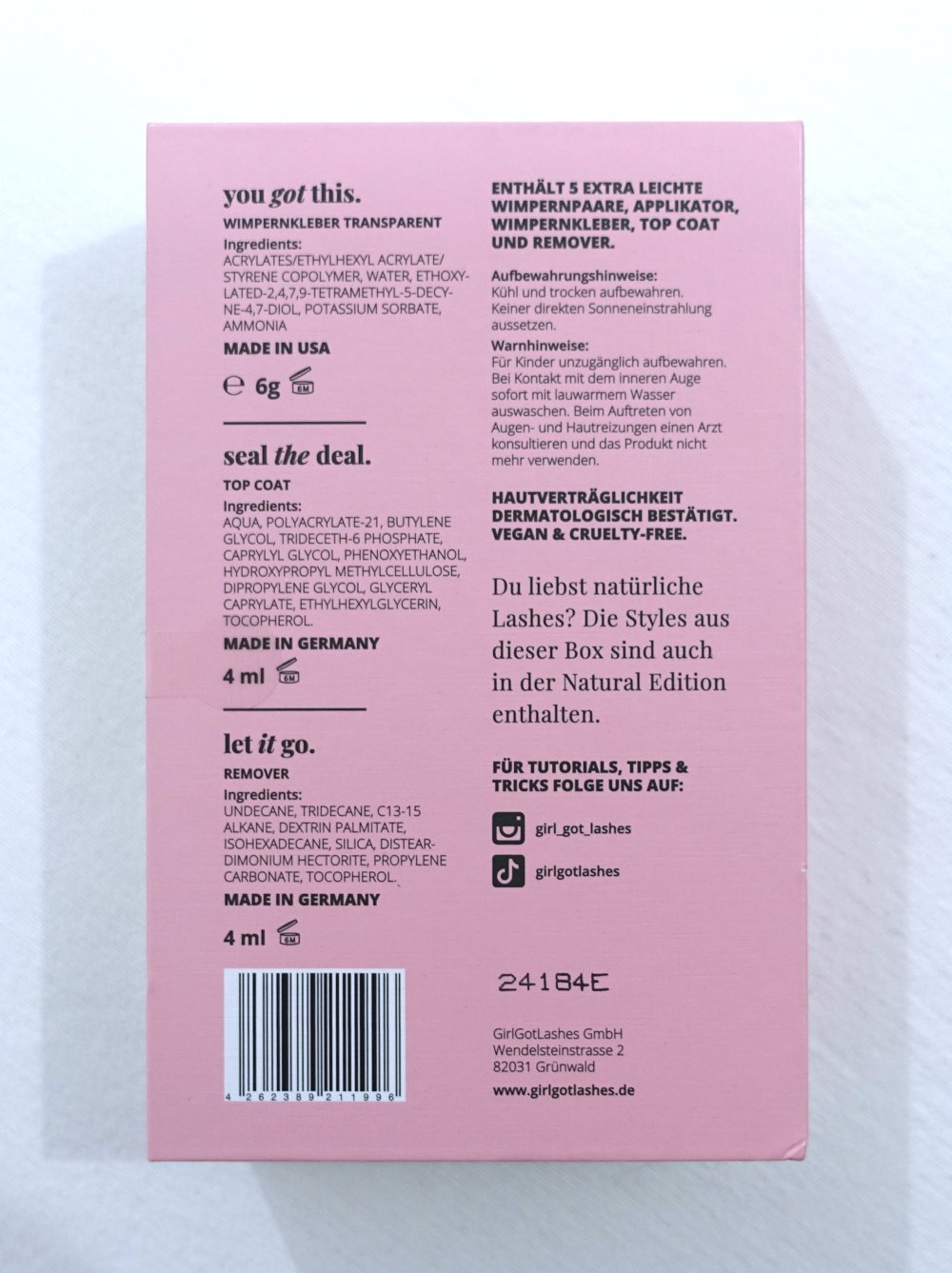 Girl Got Lashes And So It Begins Wimpern, Natural Edition ✮NEU✮
