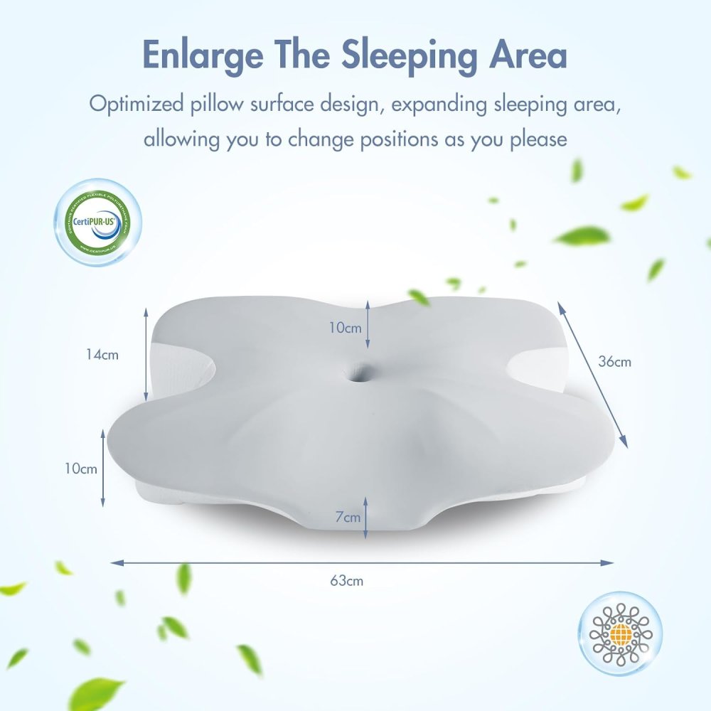 Orthopädisches Memory Foam Kissen mit kühlendem Bezug ✮NEU✮