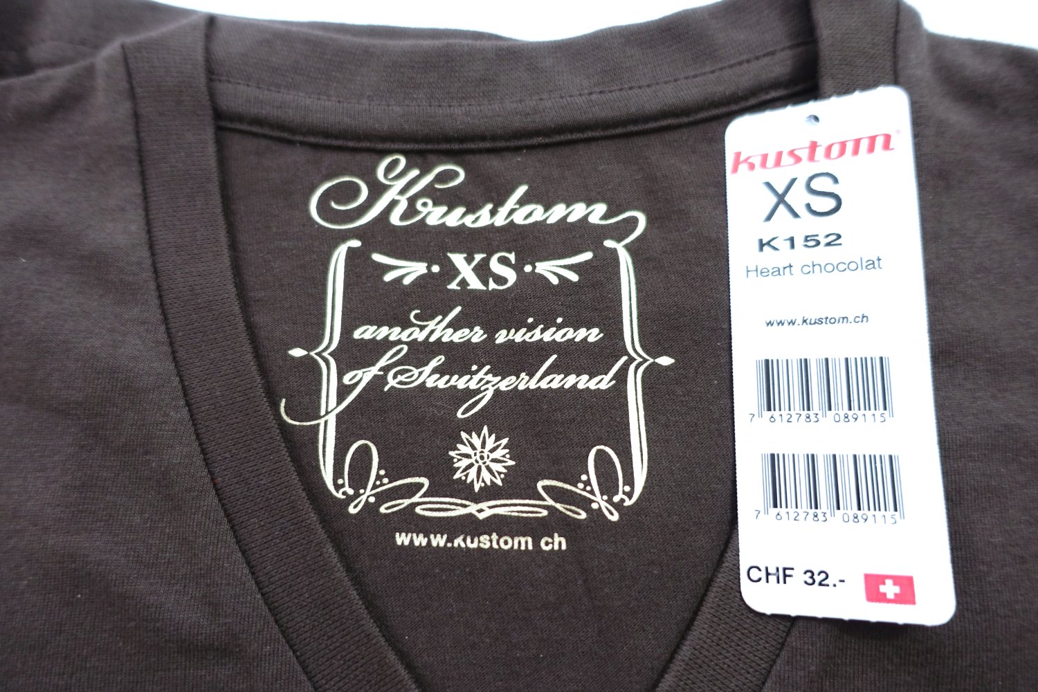 Kustom | Switcher T-Shirt, Bio-Baumwolle, braun gold, XS ✮NEU✮