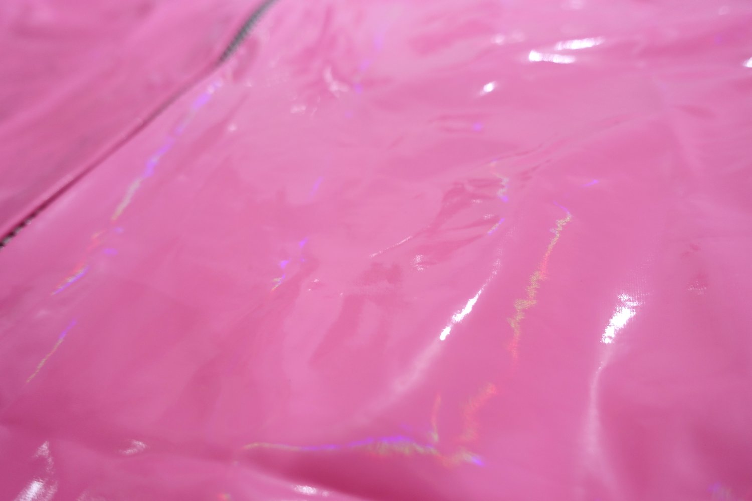 Body | Bodysuit, Metallic-PU-Leder, Latex Look, pink, S ✮NEU✮