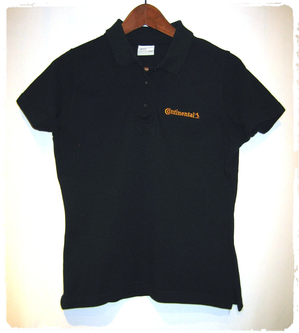 Continental Polo Shirt, schwarz, Größe 36