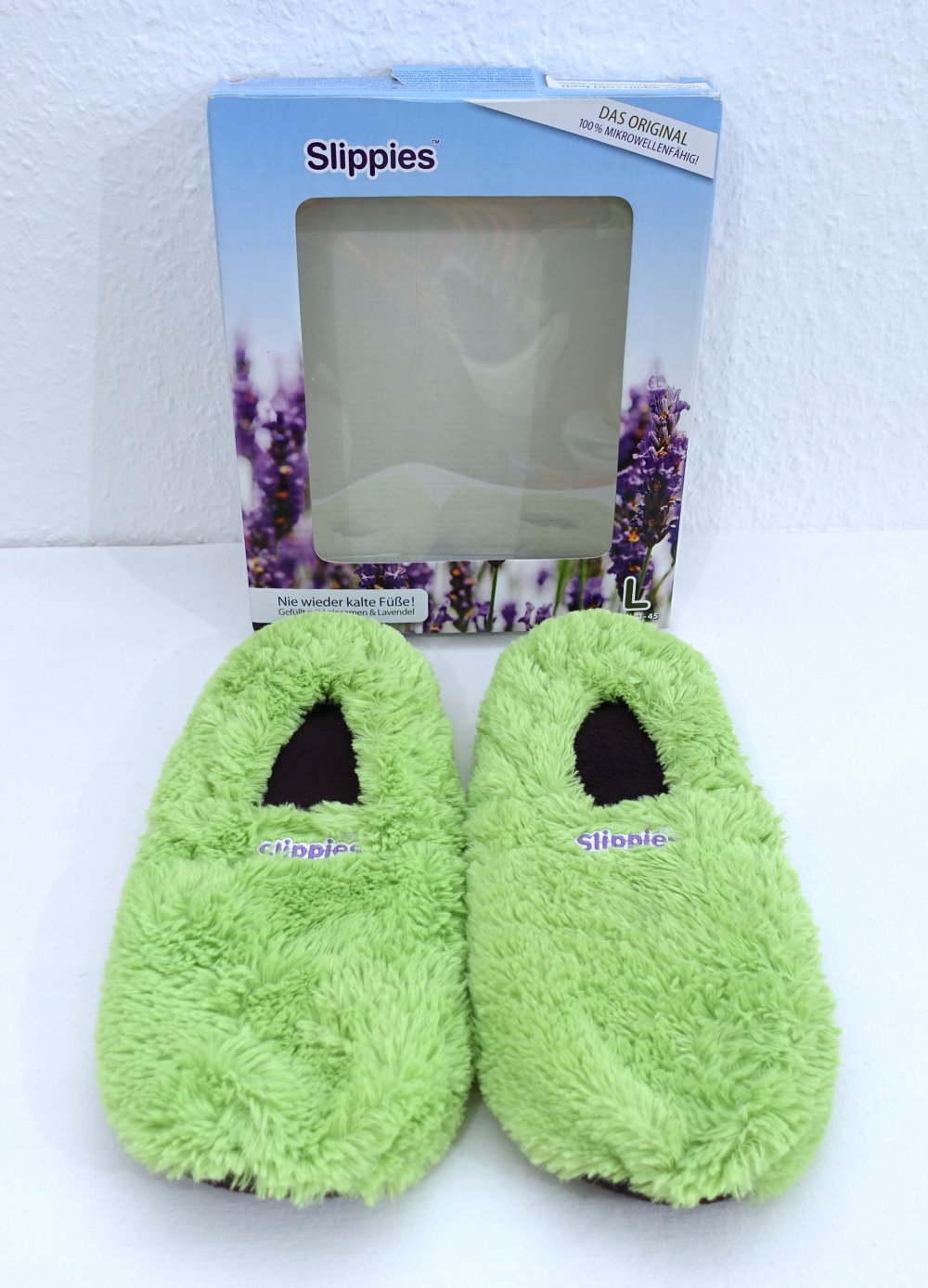 Warmies Slippies Wärmeschuhe, grün, Gr. L (41 - 45) ✮NEU✮