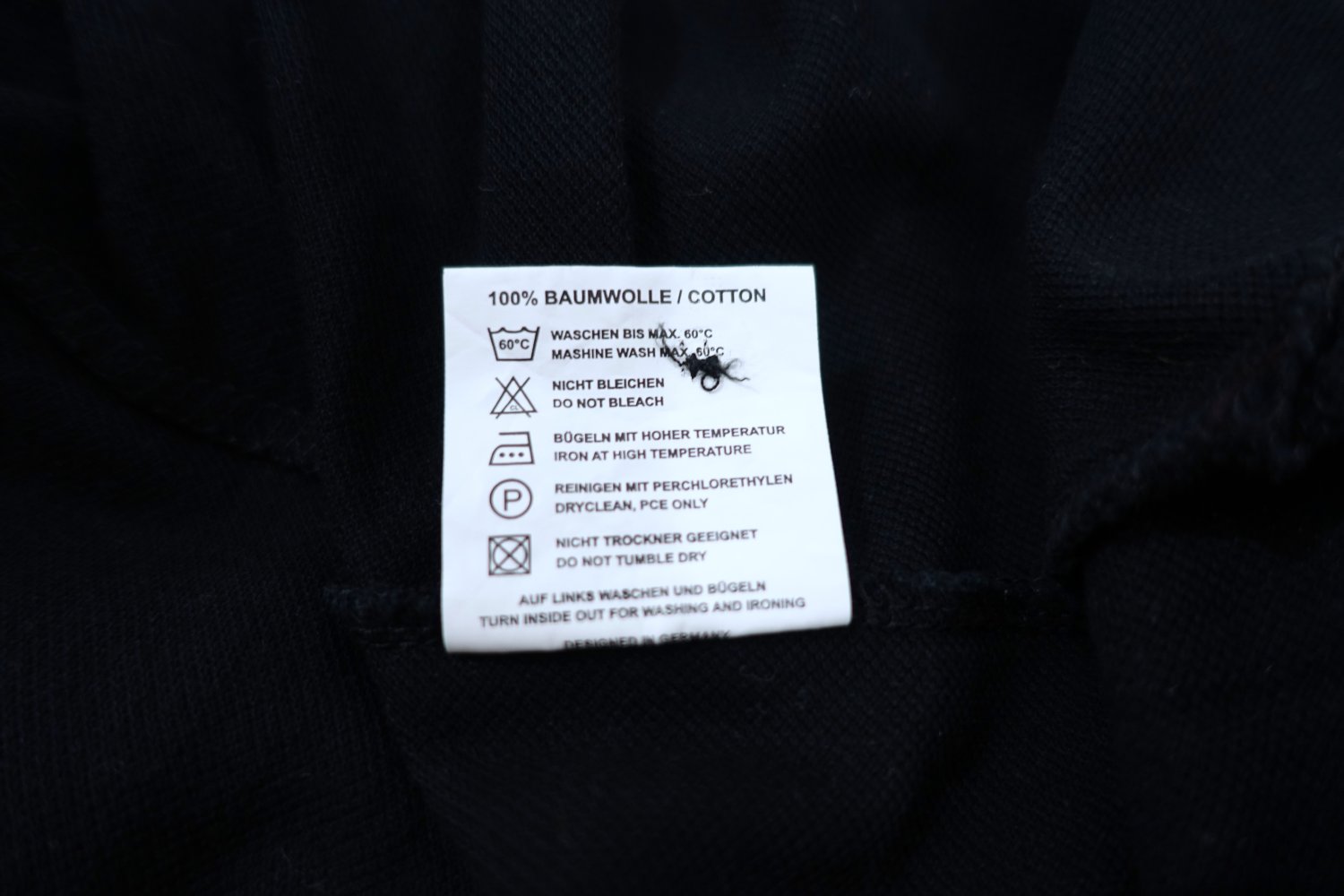 Continental Polo Shirt, schwarz, Größe 36