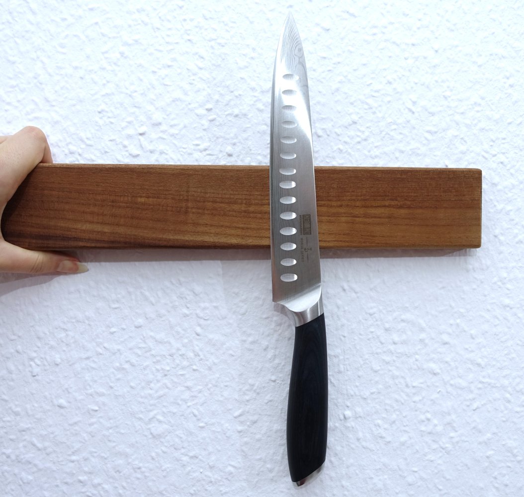Magnetische Messerleiste aus Echtholz, 38x6cm ✮NEU✮