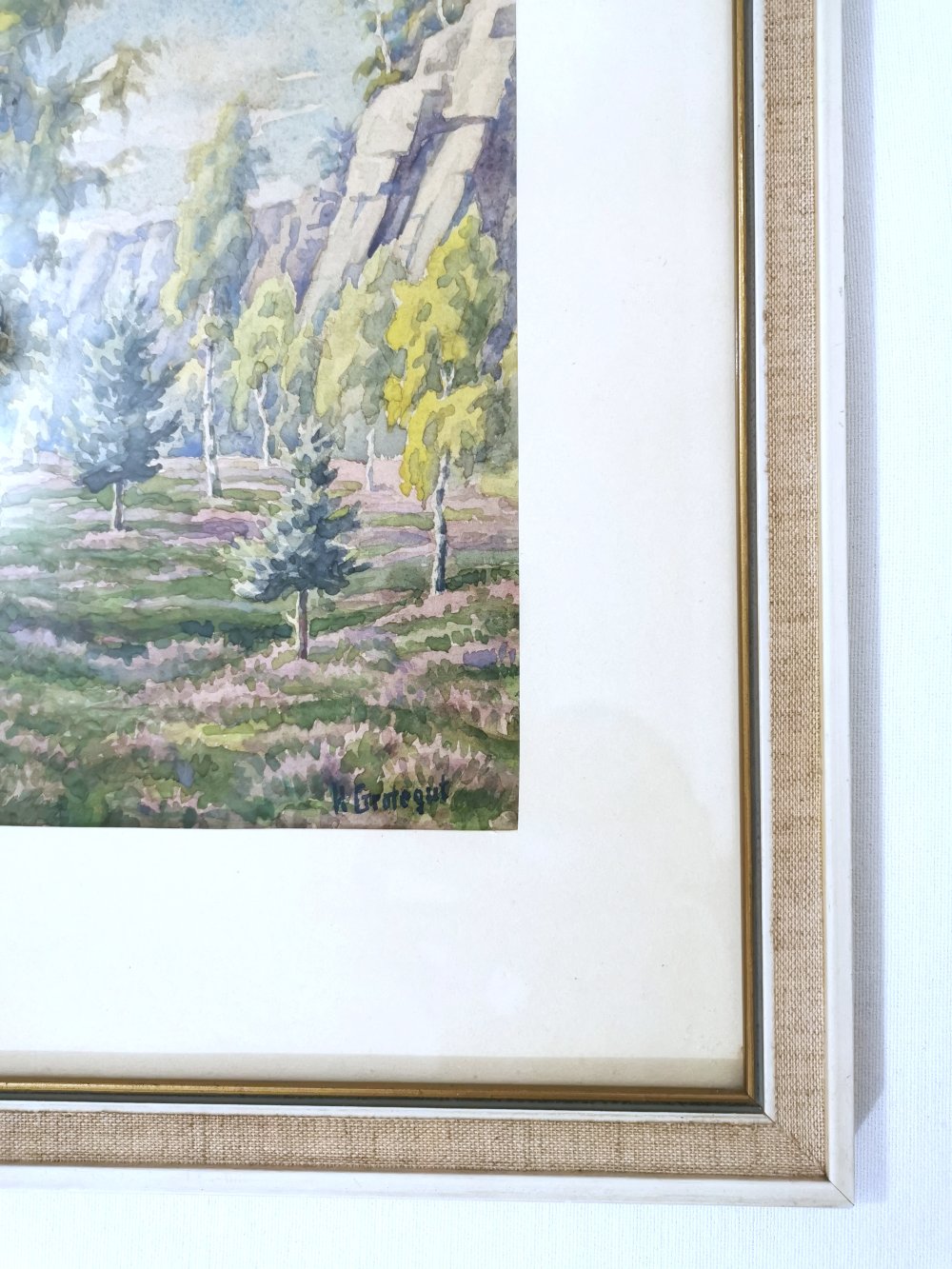 Gemälde | Aquarell - Herbert Grotegut, Landschaft, vor 1973