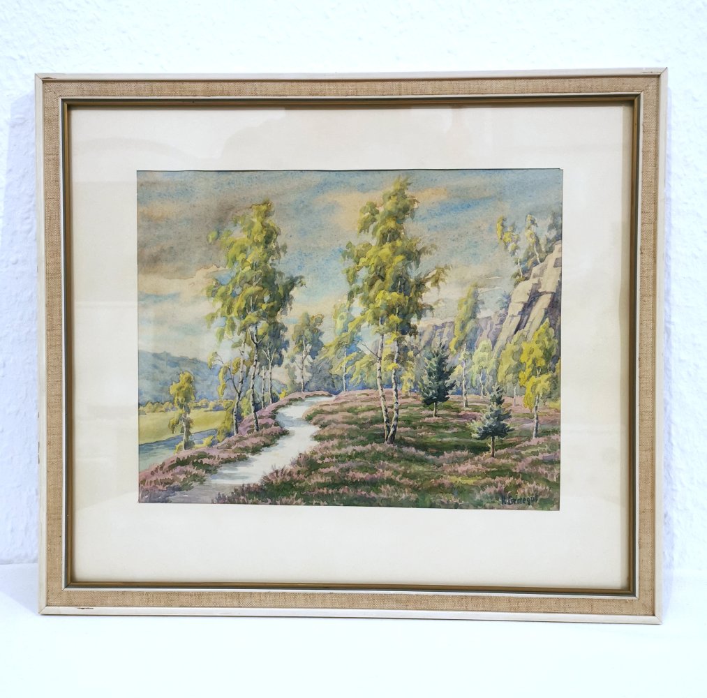 Gemälde | Aquarell - Herbert Grotegut, Landschaft, vor 1973