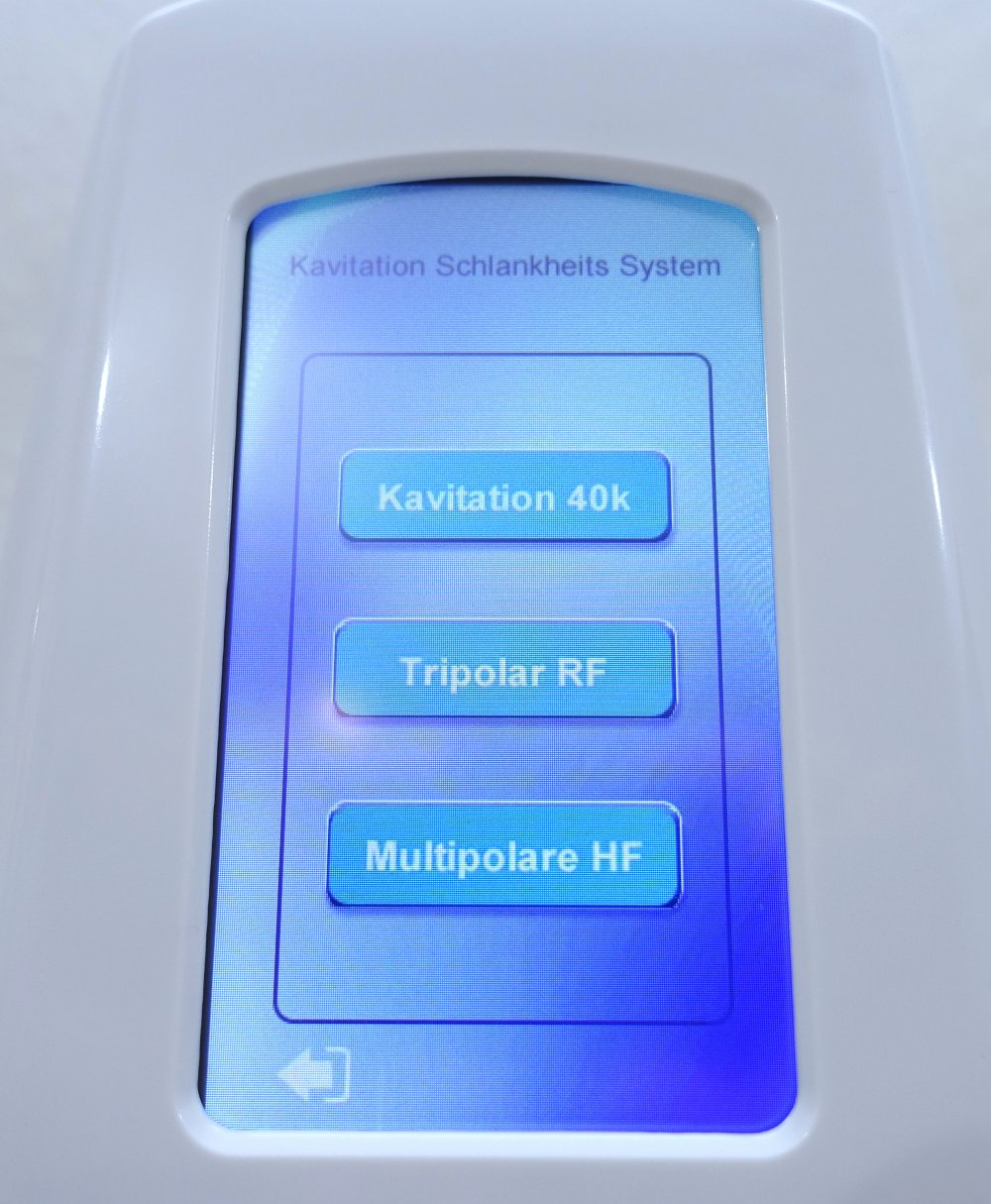 3in1 Gerät mit Kavitation und Radiofrequenz, Körpermodellierung