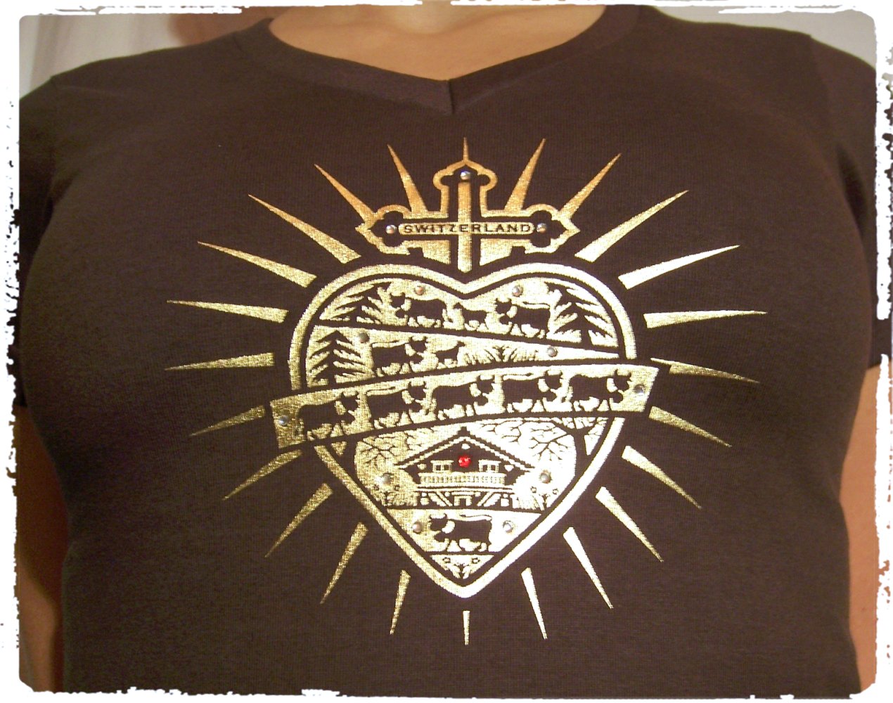 Kustom | Switcher T-Shirt, Bio-Baumwolle, braun gold, XS ✮NEU✮