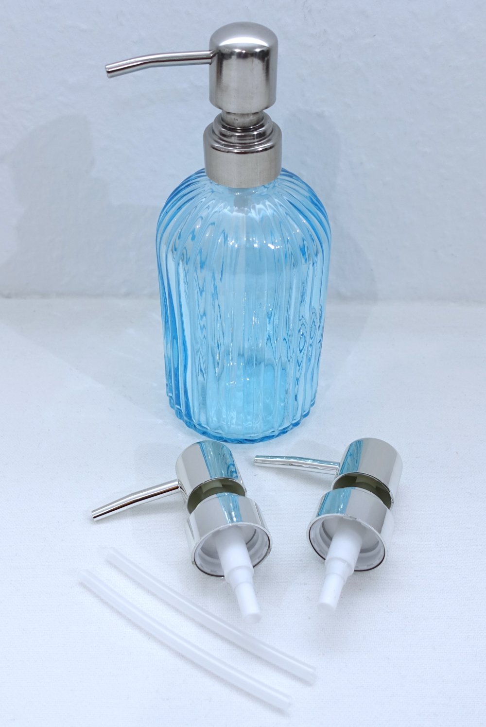Seifenspender | Pumpspender, Glas, hellblau, türkis, 400ml ✮NEU✮