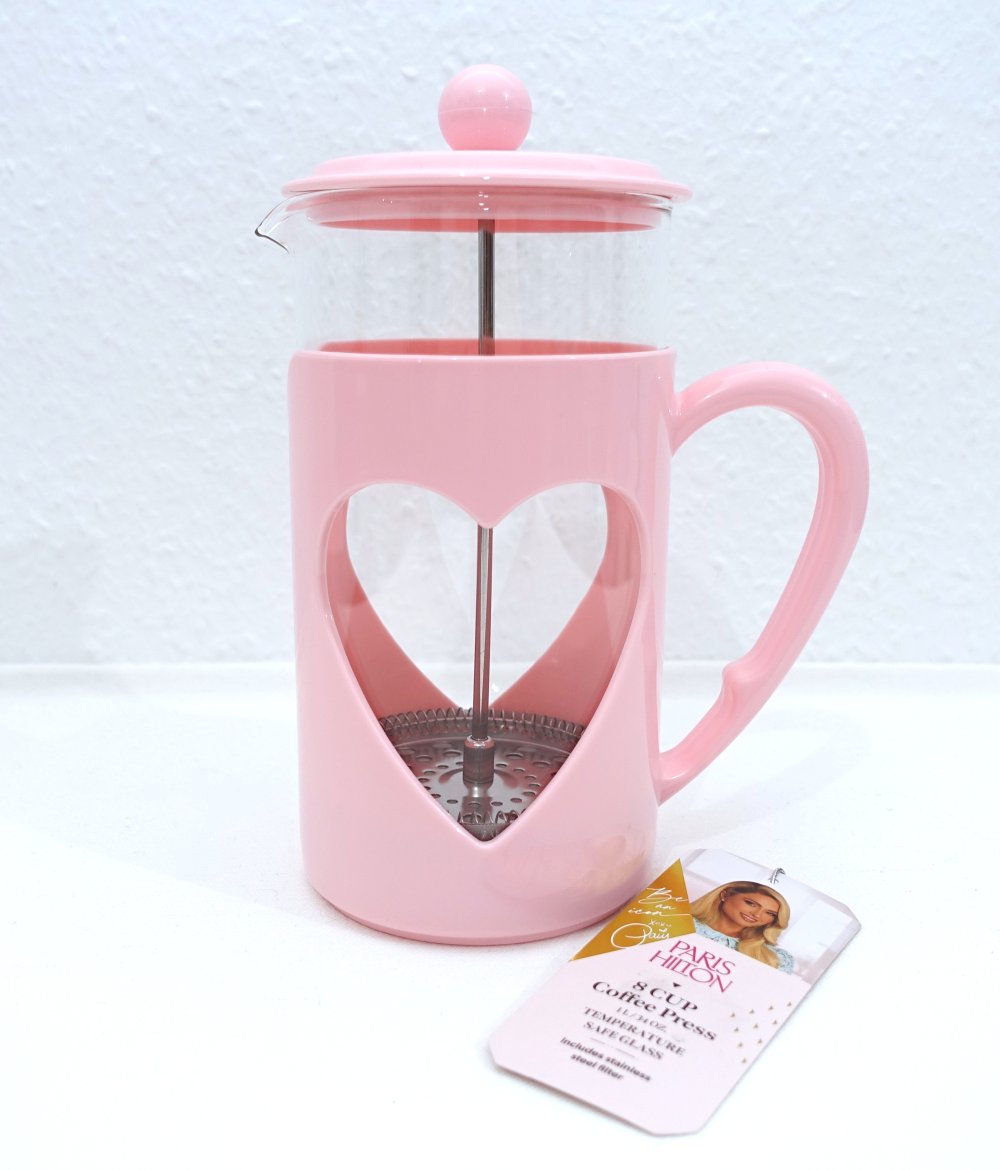 Fackelmann French Press | Kaffeepresse, 1l, rosa, pink ✮NEU✮