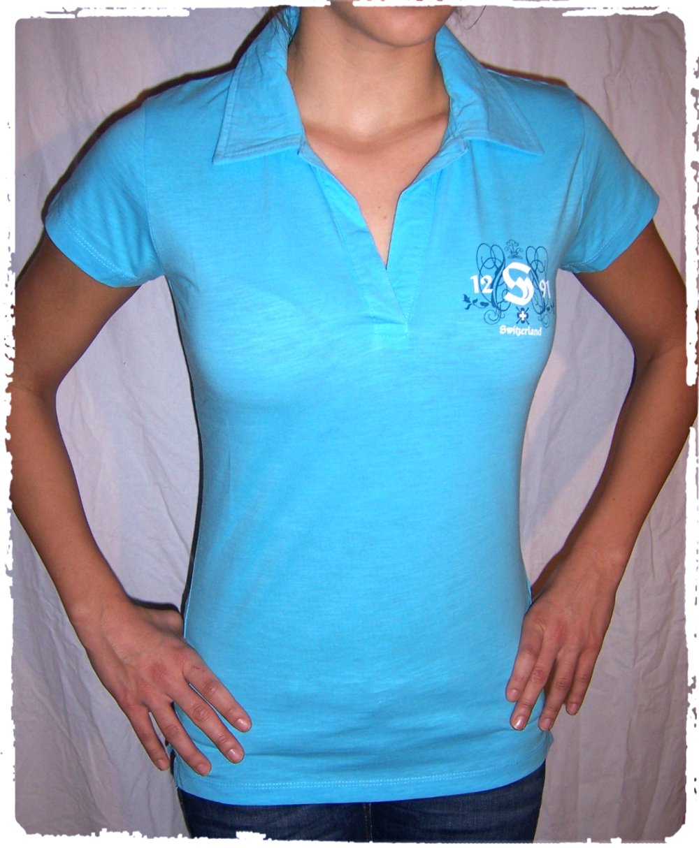 Kustom | Switcher Poloshirt, Bio-Baumwolle, hellblau, Gr. S ✮NEU✮