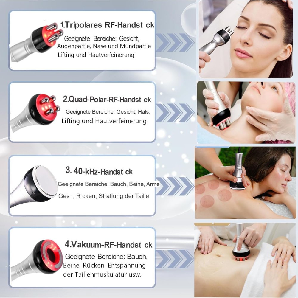 4in1 Gerät Kavitation Radiofrequenz Ultraschall, Body Sculpting