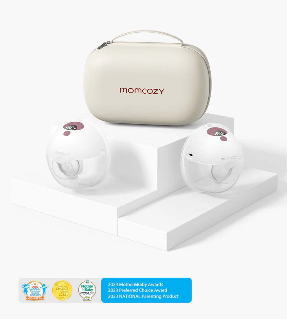 Momcozy M5 Milchpumpe | Doppelmilchpumpe, freihändig ✮NEU✮