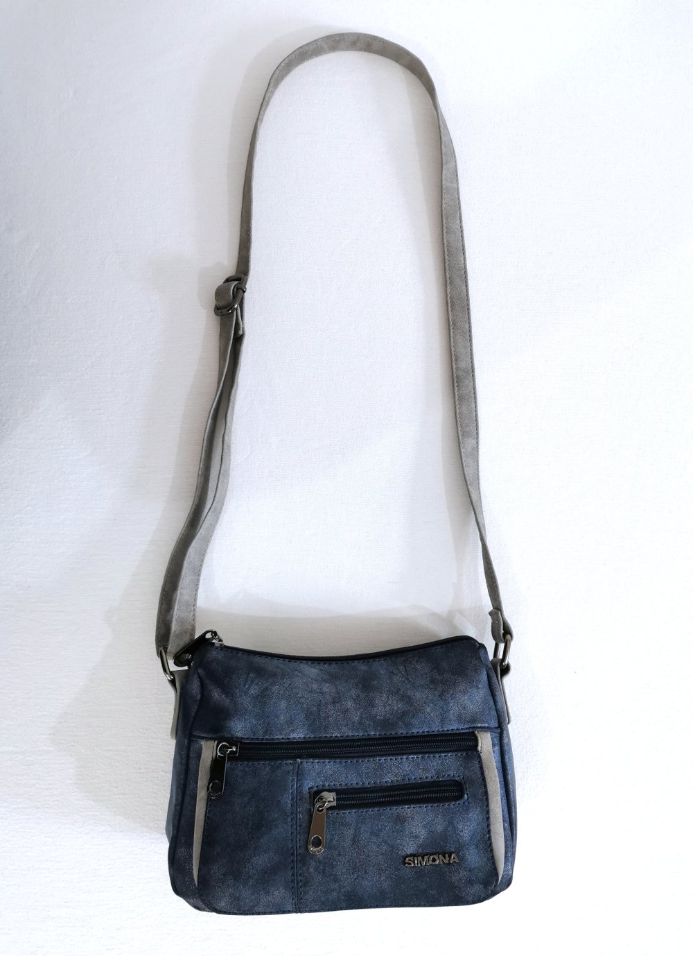 Handtasche | Umhängetasche, Crossbody, blau, beige ✮NEU✮