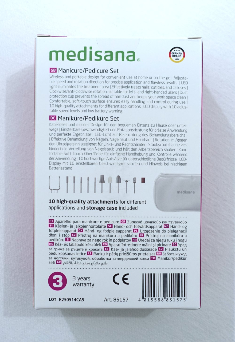 medisana MP 940 elektrisches Maniküre & Pediküre Set ✮NEU✮