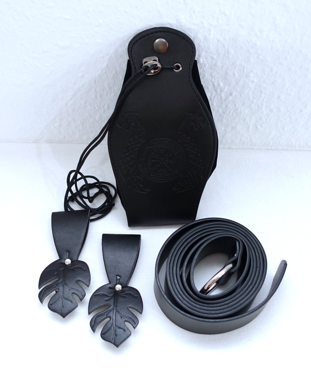 Set: Gürtel, Geldbeutel + Halter, Kostüm, Mittelalter, Pirat ✮NEU✮