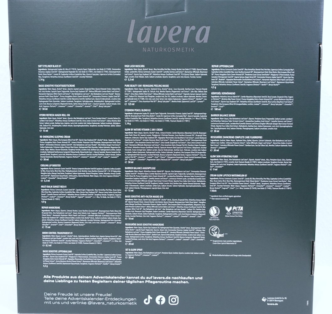 lavera Beauty Adventskalender 2025, Naturkosmetik, 170€ Wert ✮NEU