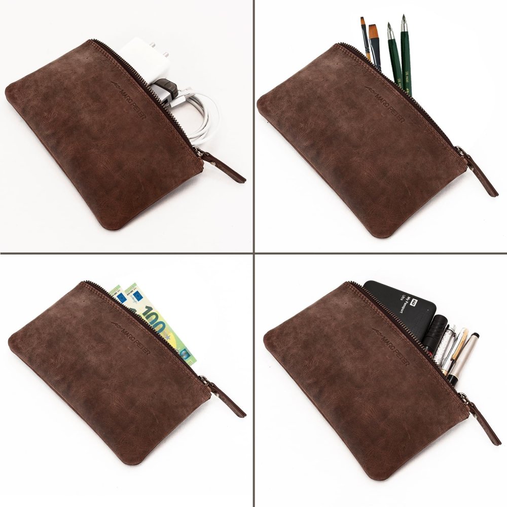 Marc Peter Vintage Austin Federmäppchen | Etui aus Leder ✮NEU✮