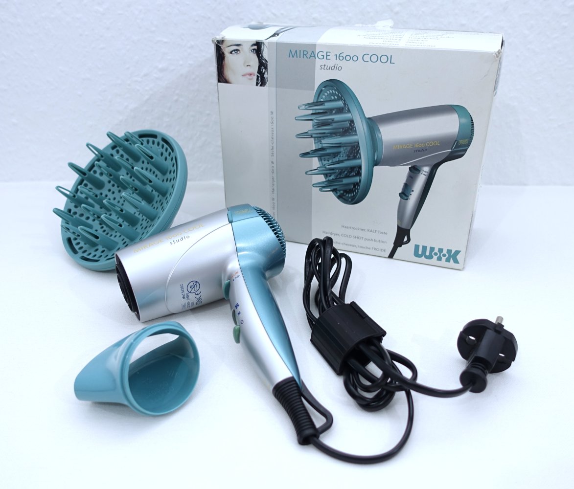 WIK Mirage 1600 Cool Föhn | Haartrockner mit Diffuseraufsatz
