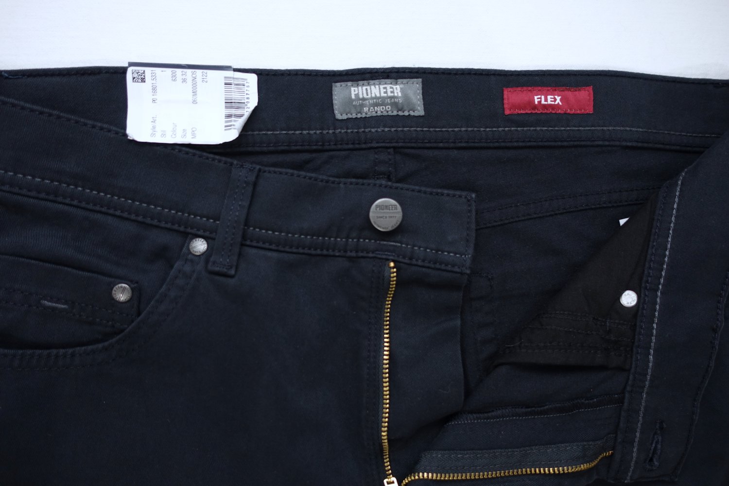 Pioneer Rando 1680 Jeans, schwarz, 36W/30L ✮NEU✮
