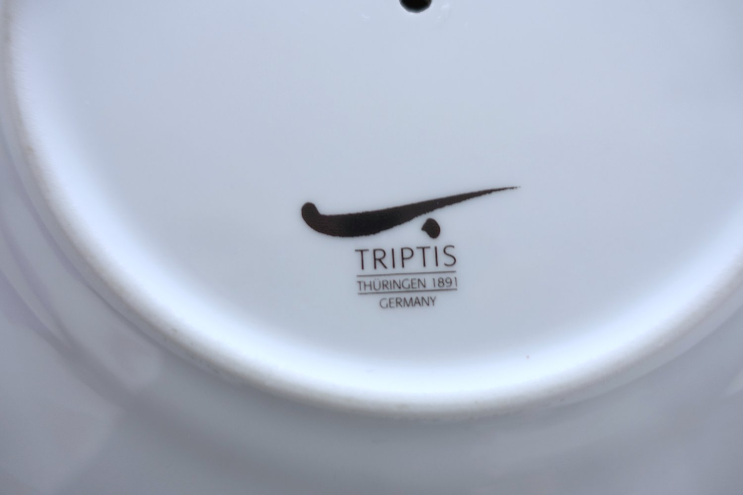 Triptis Etagere, Porzellan, Goldrand, retro