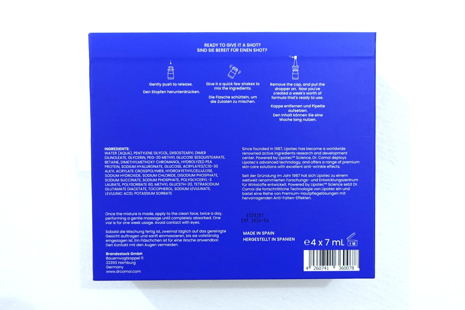 Dr. Comoi No. 2 Shade + Detox Serum, Anti-Falten, Glanz ✮NEU✮