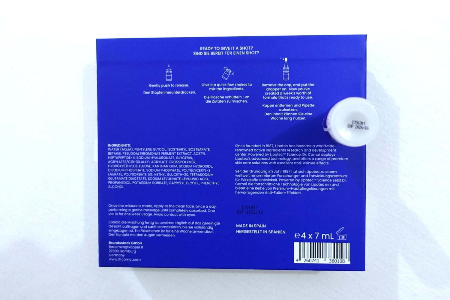 5x Dr. Comoi No. 5 Care + Protect Serum, Anti-Falten, Reparieren