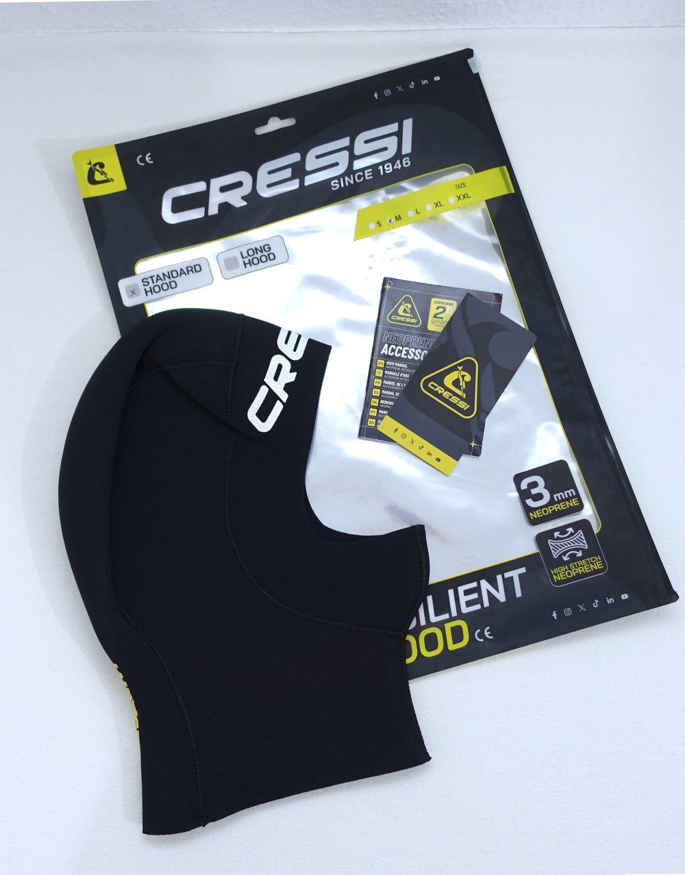 Cressi Resilient Hood Kopfhaube, Neopren, standard, 3mm, M ✮NEU✮