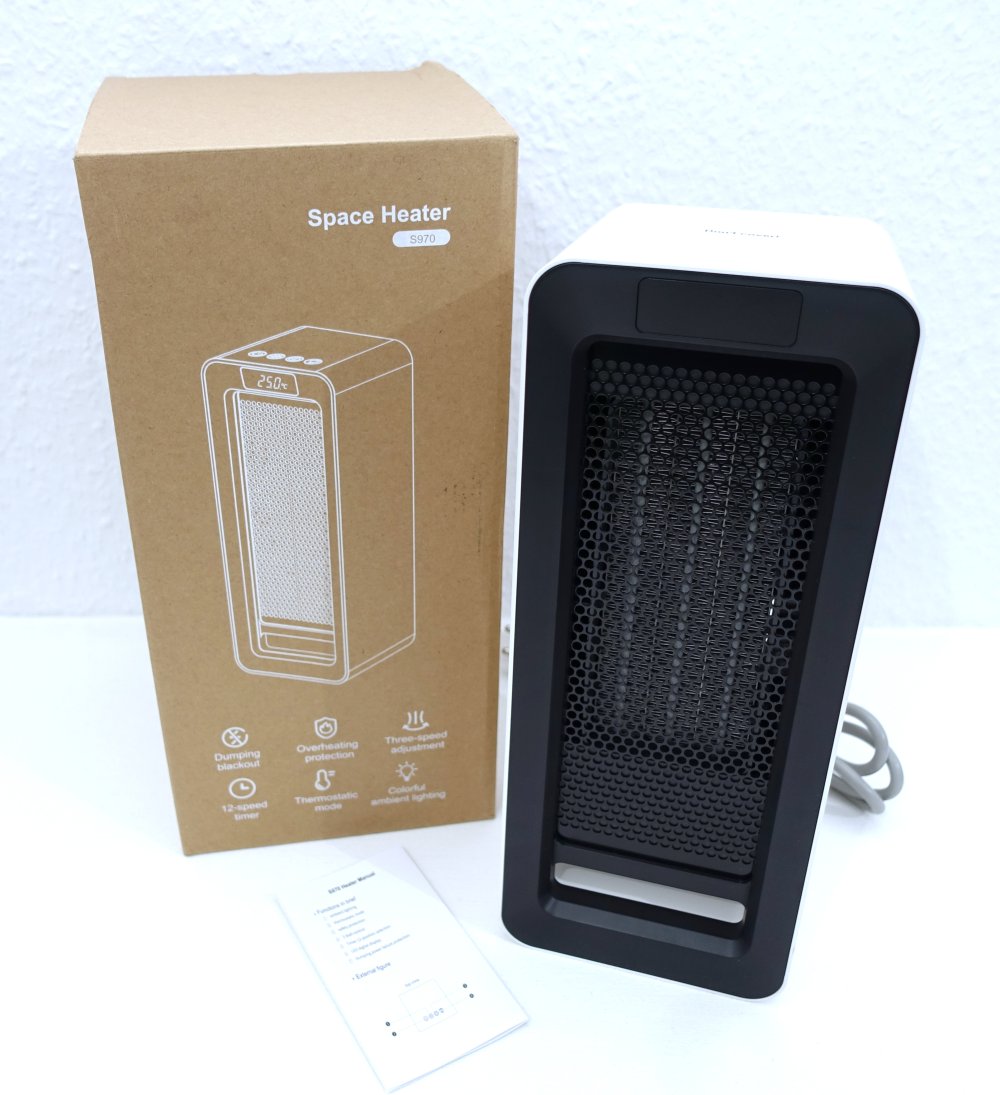 Heizlüfter | Standheizung mit Beleuchtung + Timer, 1500W ✮NEU✮
