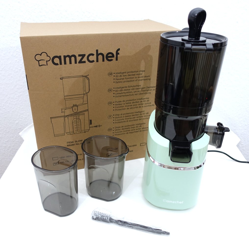 amzchef Entsafter Slow Juicer 250W 1,8l grün A+++ ✮NEU✮