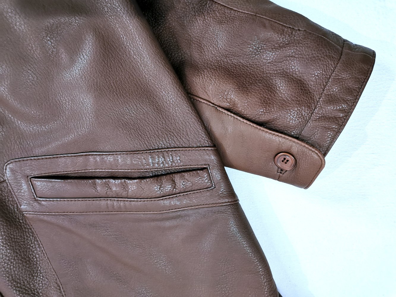 Edele Bugatti Lederjacke | Kurzmantel, Hirsch, Größe XXL - XXXL ?