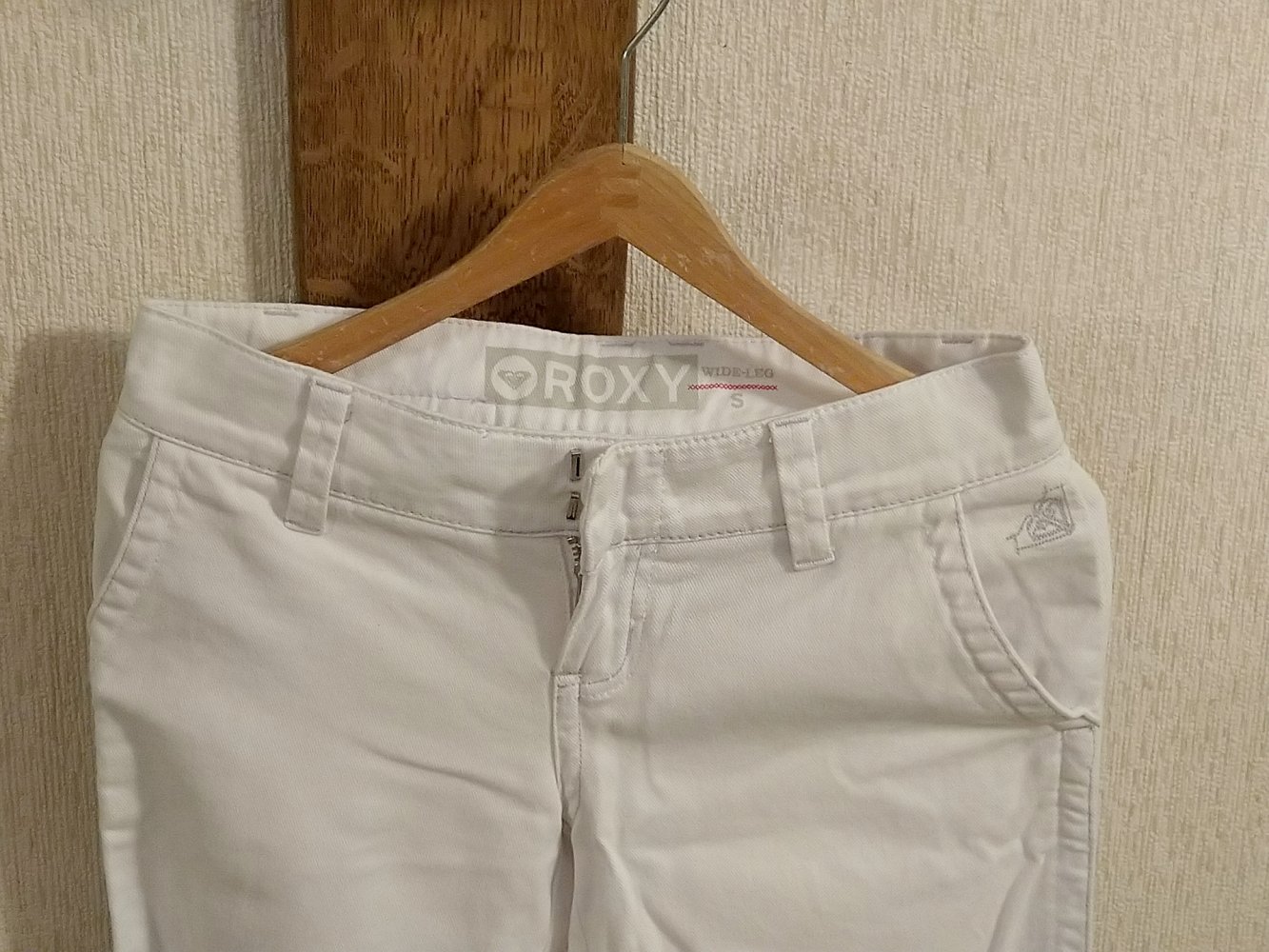 Weiße Jeans Roxy Wide-Leg