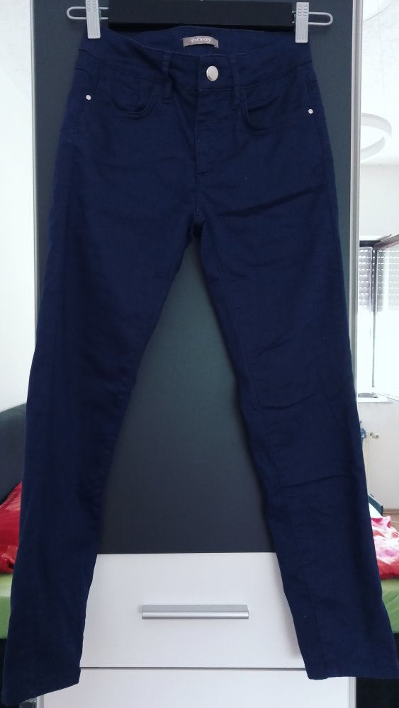 Dunkelblaue Orsay Hose
