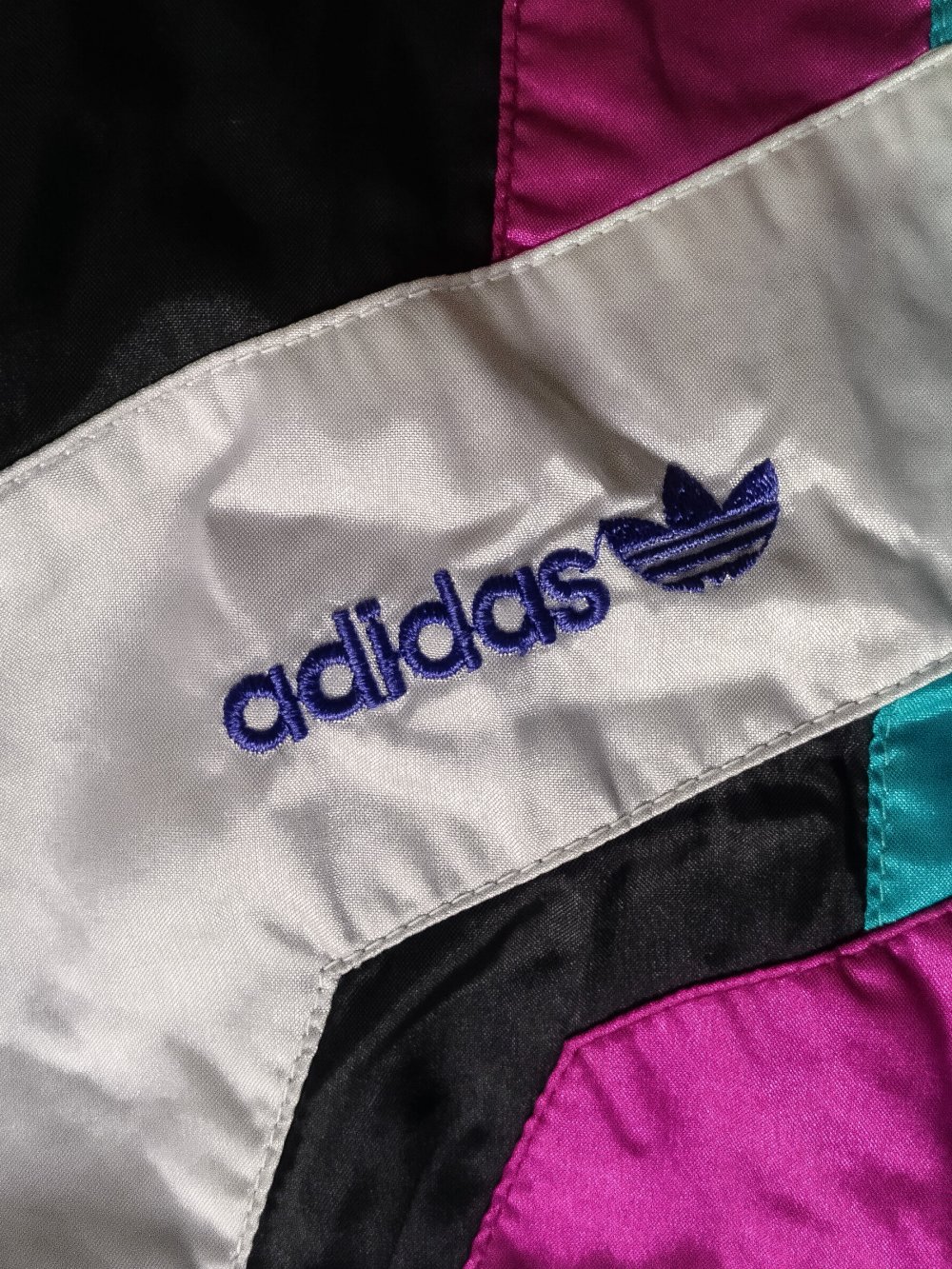 Adidas Anzug windbreaker training Jacke Hose Tracksuit blau schwarz türkis weiß selten limited