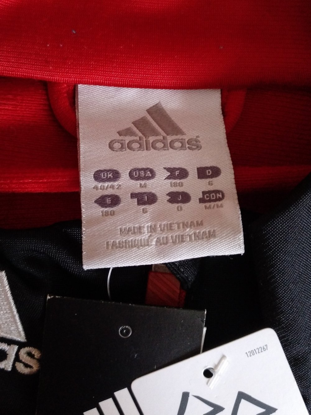 Adidas Sport Anzug Training Jacke Hose Tracksuit m M 6 rot schwarz neuwertig gebraucht etikett top