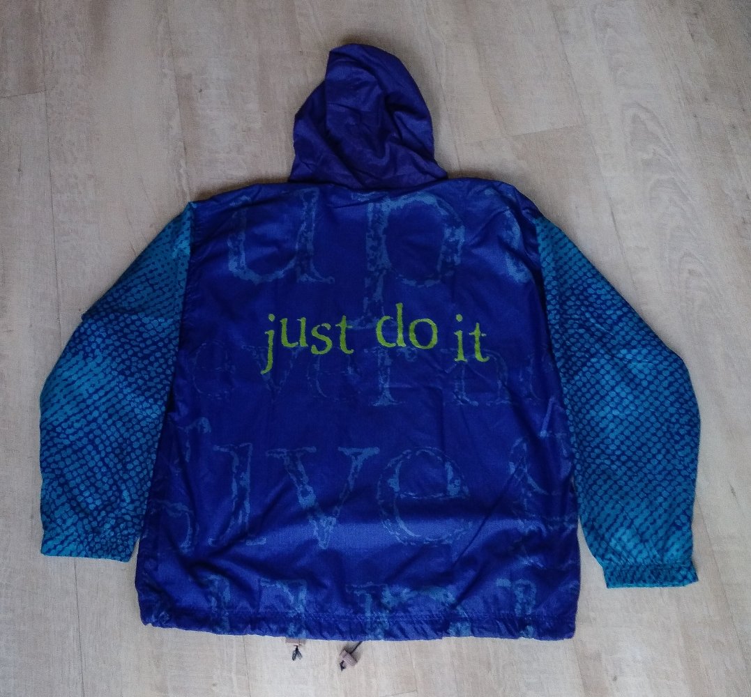 Nike windbreaker training Jacke m M blau türkis grün just do it justdoit selten limited