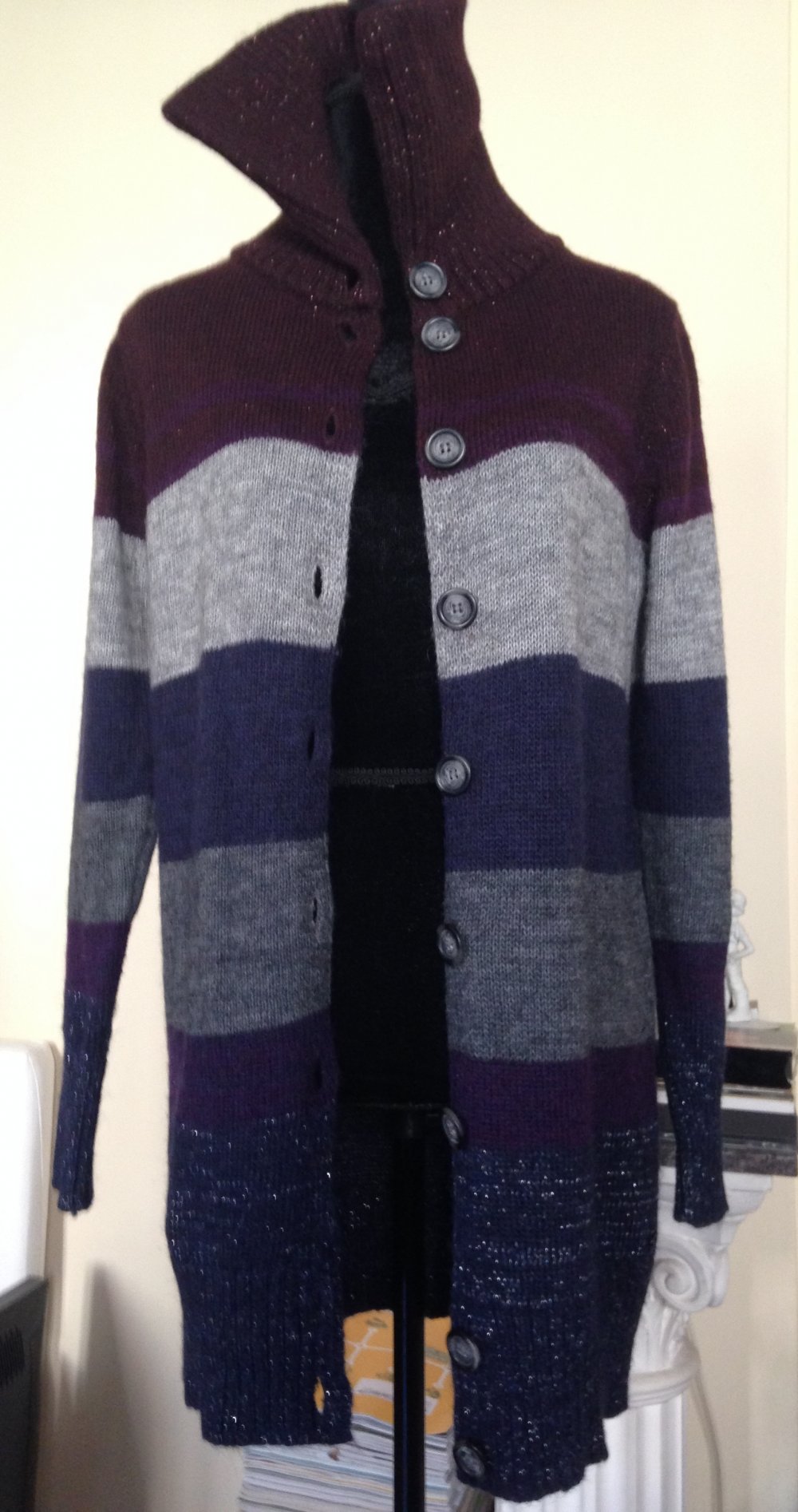 MEXX Strickmantel Longcardigan Gr. M Made in Italy WIE NEU!