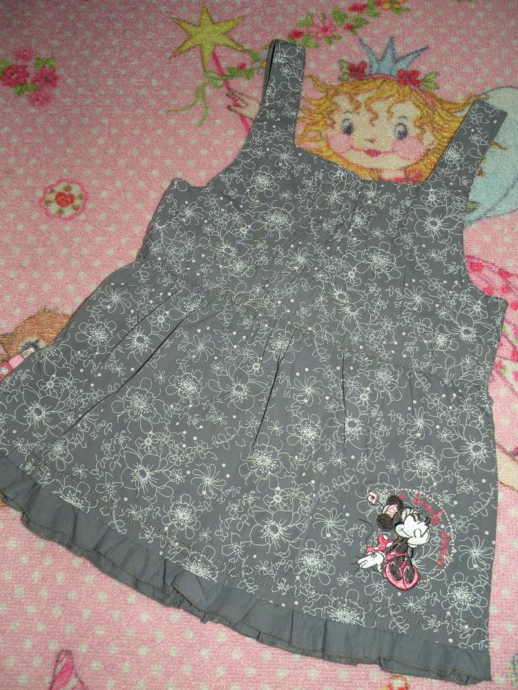 Mädchen Sommer Set Träger Hängerchen Tunika & Hose Disney C&A Minnie Mouse Maus Gr 122 128 top