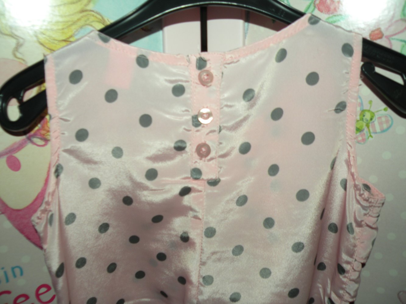 Mädchen Tunika Bluse Rüschen Gr. 122 dopodopo Rosa Taupe gepunktet top Zustand