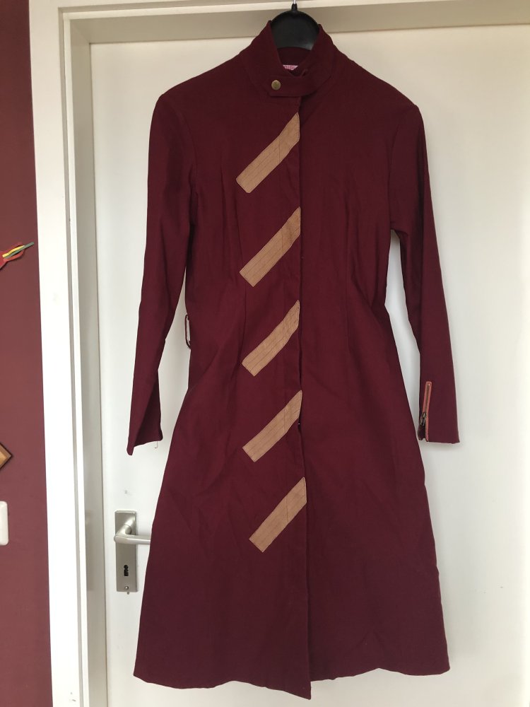 Mantel, Jacke, weinrot, bordeaux, Strech, Gr. M (S)