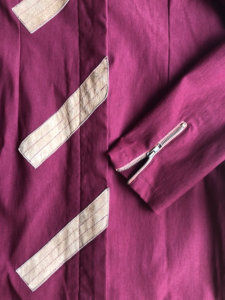 Mantel, Jacke, weinrot, bordeaux, Strech, Gr. M (S)