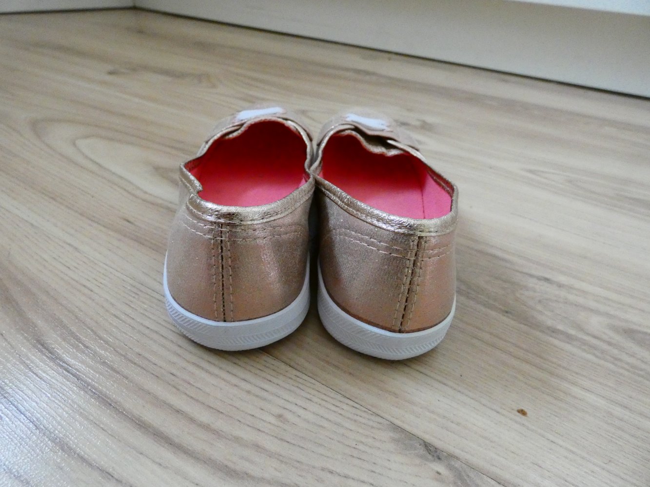 Mädchen Ballerinas Roségold Gr. 33 von Vty
